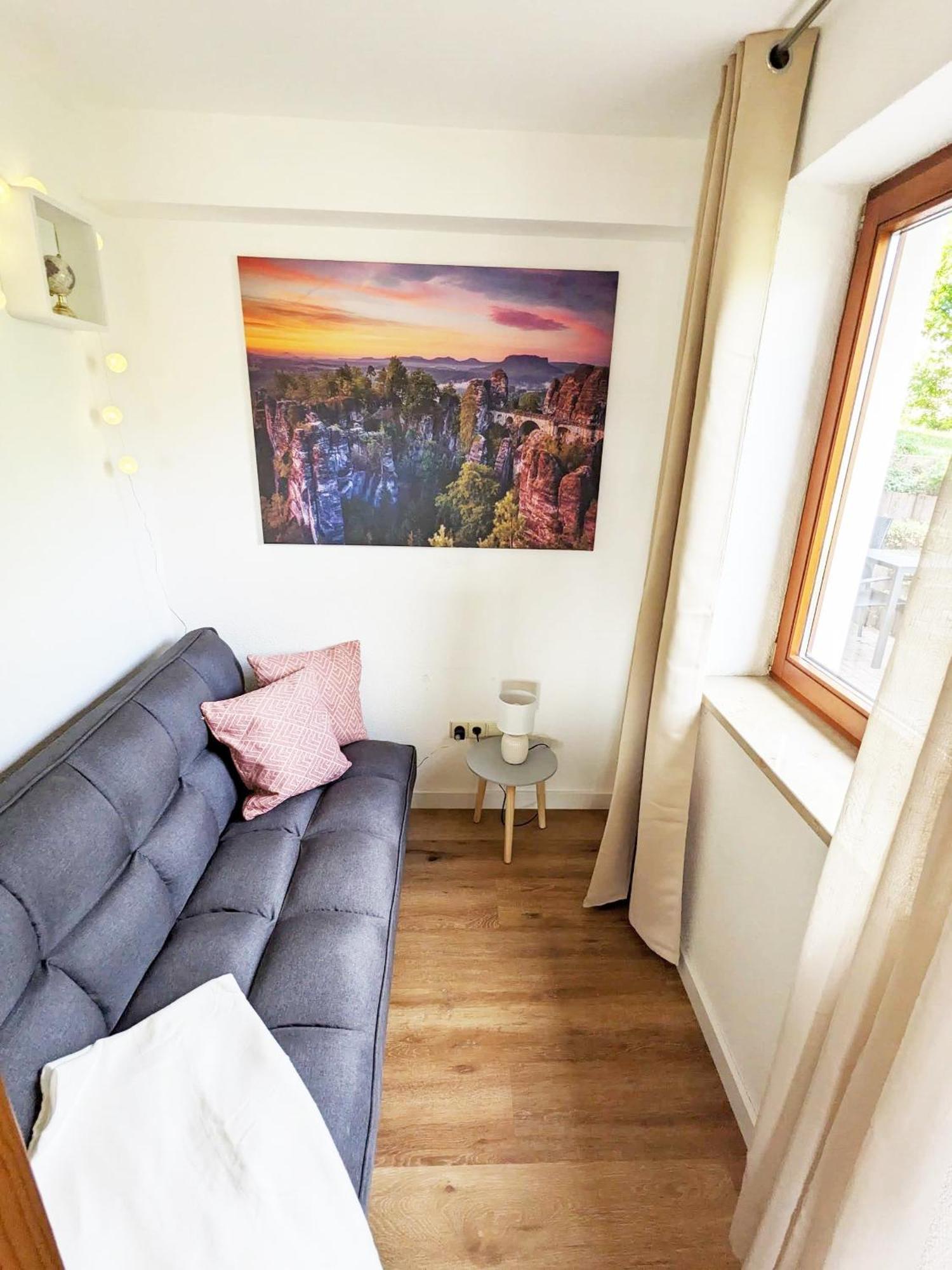 S2 - Urlaubsmagie - Am Wanderweg Mit Terrasse Appartement Sebnitz Buitenkant foto